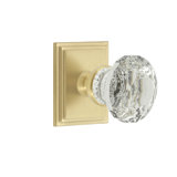 Grandeur Carré Square Rosette Single Dummy with Brilliant Crystal Knob