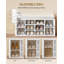 Coat Rack with Shoe Bench, Hall Tree with Mirror for Hallway, Coat Rack Stand with 10 Open Compartments, Top Storage, 10 Hooks, Adjustable Shelves for Living Room, Entryway