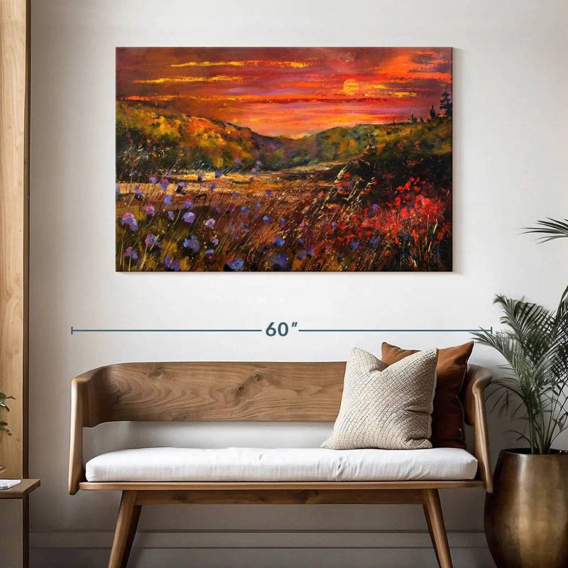 Alvord Sunset Meadow, H 32 po x l 48 po