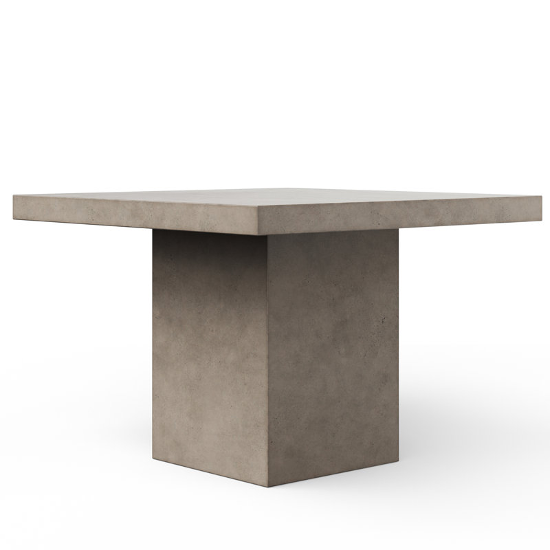 Kareen Bar & Counter Height Pedestal Dining Table, Counter Table (36.25" Height), Dark Gray