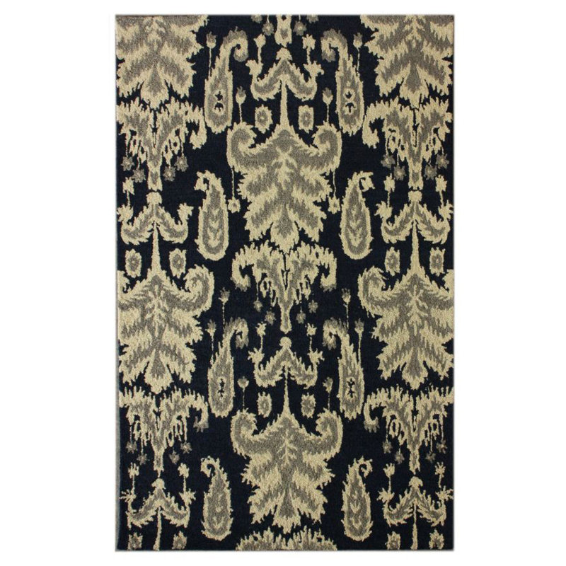 Echeverria Wool Ikat Indoor Rug, Rectangle 5' x 7'6"