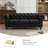 84.25'' Faux Leather Sofa With Rolled Arm-1787571319