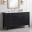 Meuble-lavabo moderne blanc 48 "avec comptoir en composite Victoria, 6 tiroirs et 2 portes Victoria-133597599