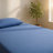 Fia Twin Mattress With 1 Pillow, Charcoal Gel Firm Memory Foam, Blue 7 Inch