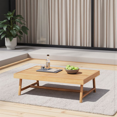 Table basse de patio en bois d'acacia
