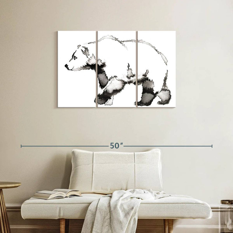 Brampt White Bear, 24" H x 38" W