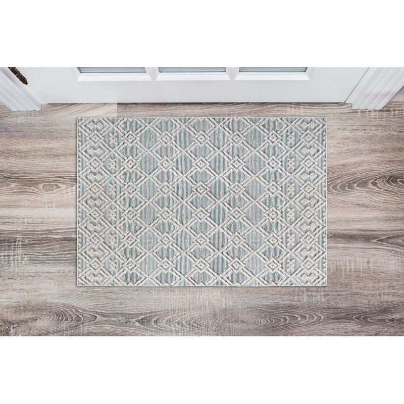 Geometric Indoor Rug, Rectangle 2' x 3'