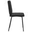  Ensemble de 2 chaises de salle à manger noires