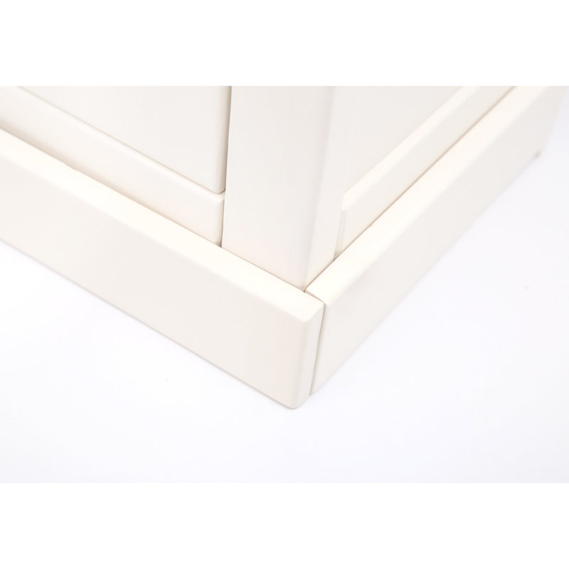Ilda 45cm W 5 - Drawer Chest of Drawers, Off White