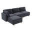 Canapé modulaire modulaire, canapé convertible avec rangement-687943789