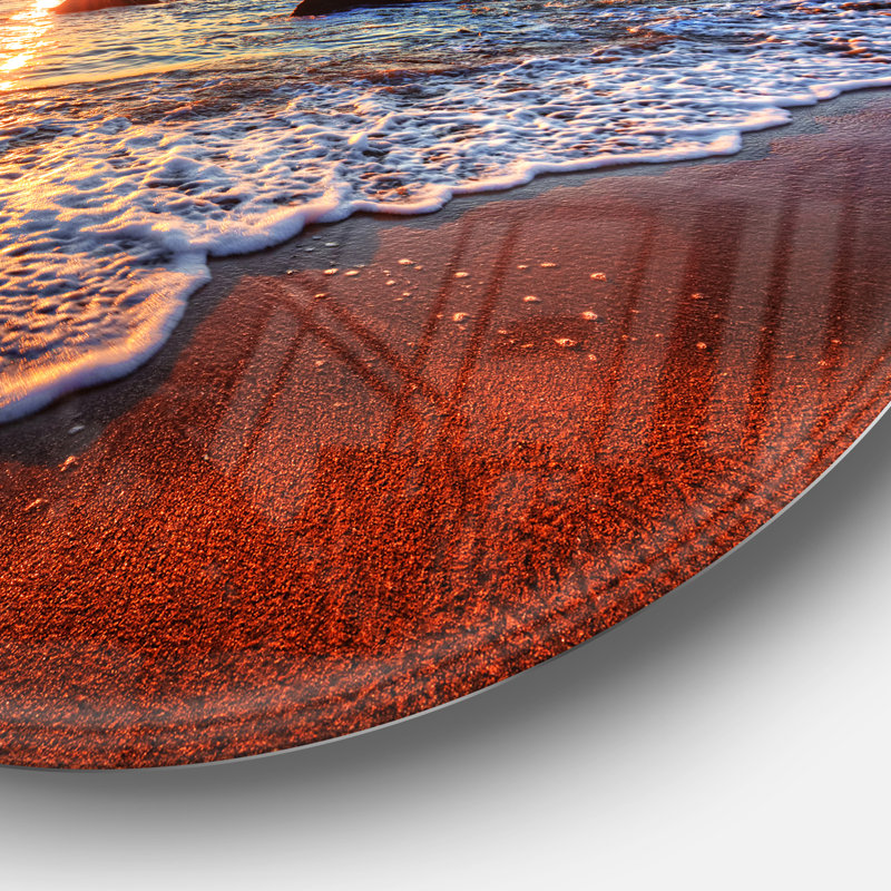 « Stunning Ocean Beach at Sunset », reproduction de photo sur toile, reproduction d'art mural avec plage, H 36 po x l 36 po