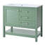 Ensemble de meuble-lavabo autoportant 36 po avec 2 tiroirs et portes à fermeture douce 36 po