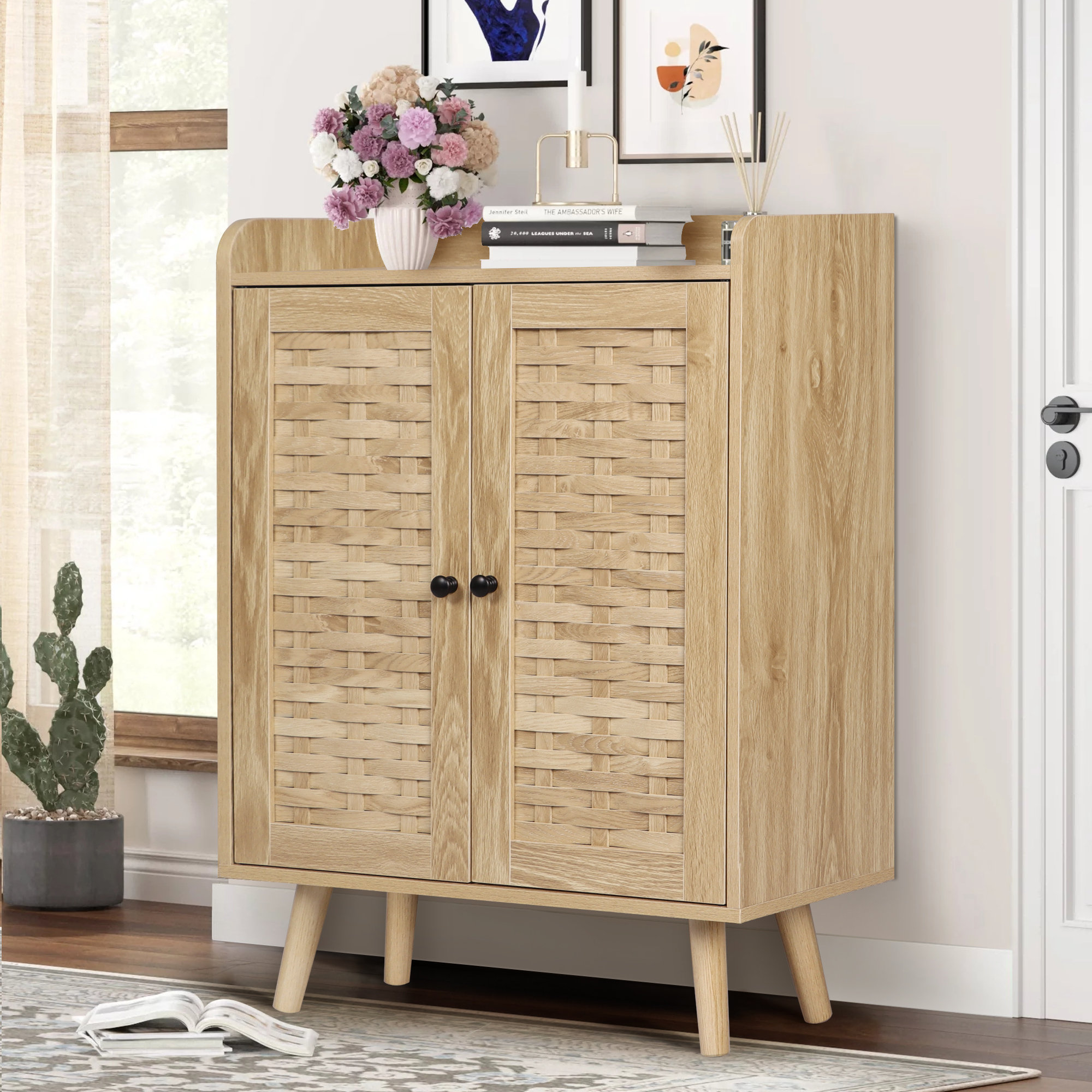 Bay Isle Home 20 Pair Shoe Storage Cabinet & Reviews | Wayfair