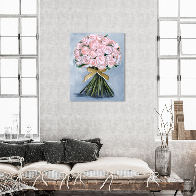 «Floral and Botanical Wonderful Spring Bouquet Florals», reproduction d'art sur toile, H 45 po x l 30 po x P 1,5 po