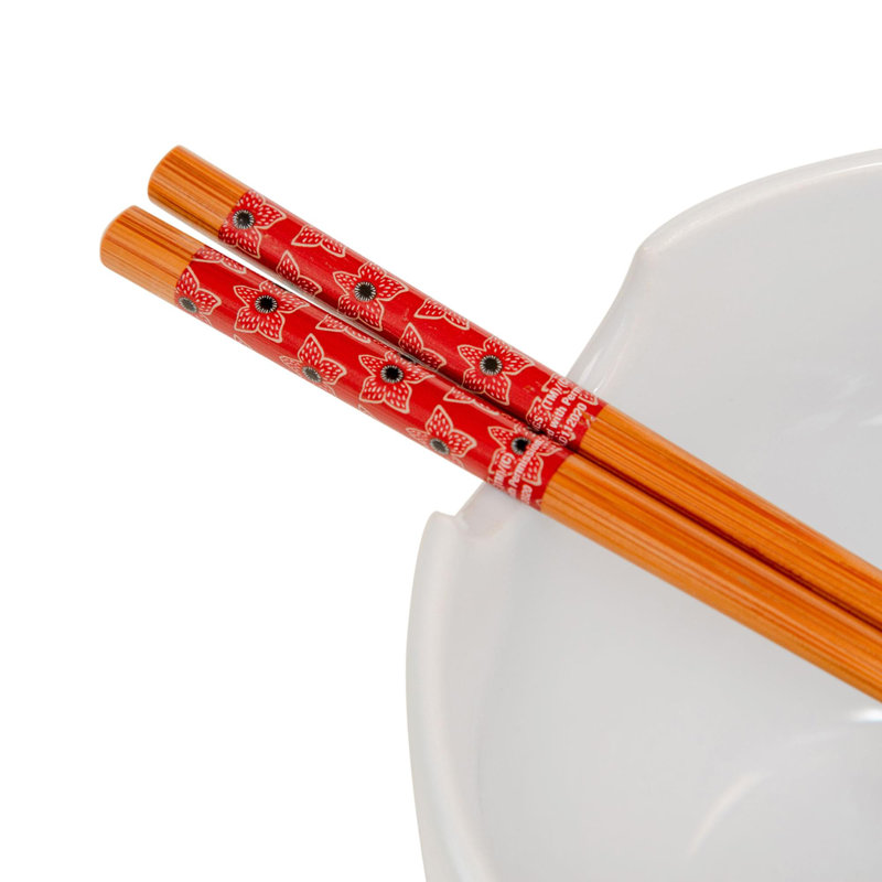 Ensemble de bol et de baguettes 20 oz Stranger Things Demogorgon