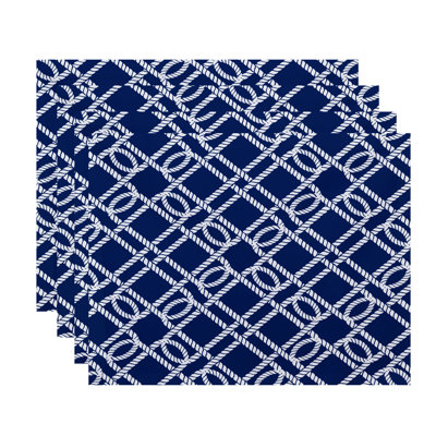 Hancock Know The Ropes 4 Piece Placemat Set