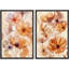 Transparent Orange Floral Botanical Illustrations Minimalist Modern Artwork-102453747-102453748