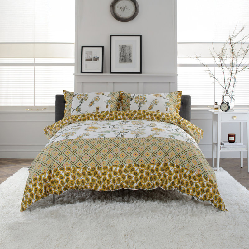 Jacobean Sage Gold Single Duvet Set
