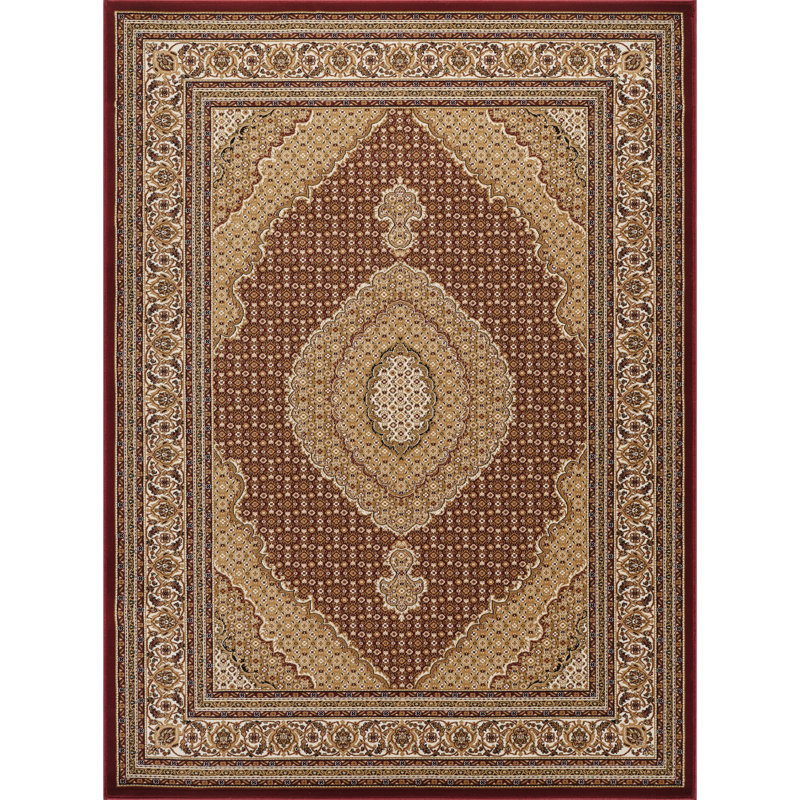 Tapis rouge Manchester - dramatique et captivant, Rectangulaire 2 pi x 3 pi