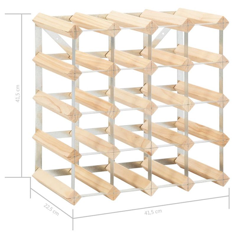 Cleo Wall Mounted Wine Bottle Rack, Natural