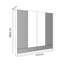 4 Door Manufactured Wood Wardrobe