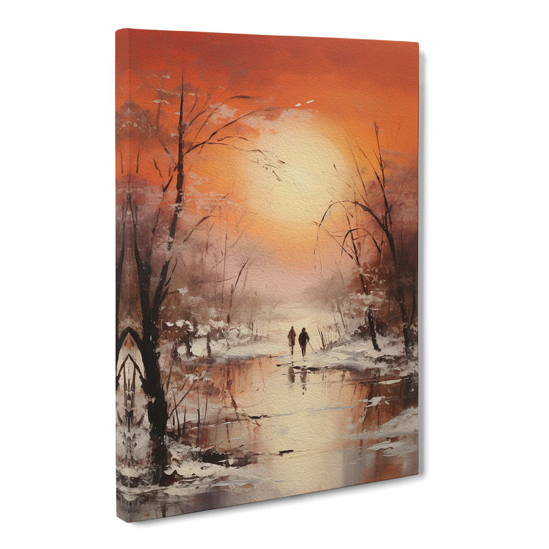 Winter Landscape Romanticism - No Frame Print, 60cm H x 40cm W x 3cm D