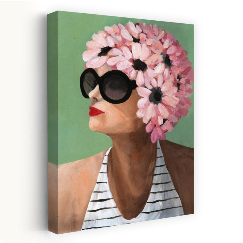 Pucker, rétro, été, art tropical, H 60 po x l 40 po