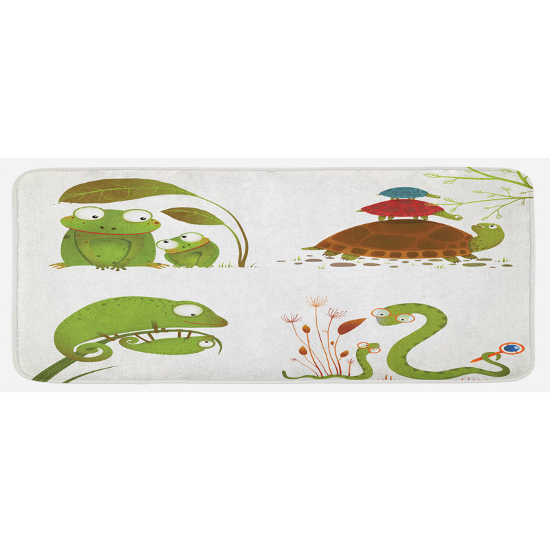 Tapis de cuisine reptile