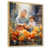 Toile naturelle avec cadre flottant