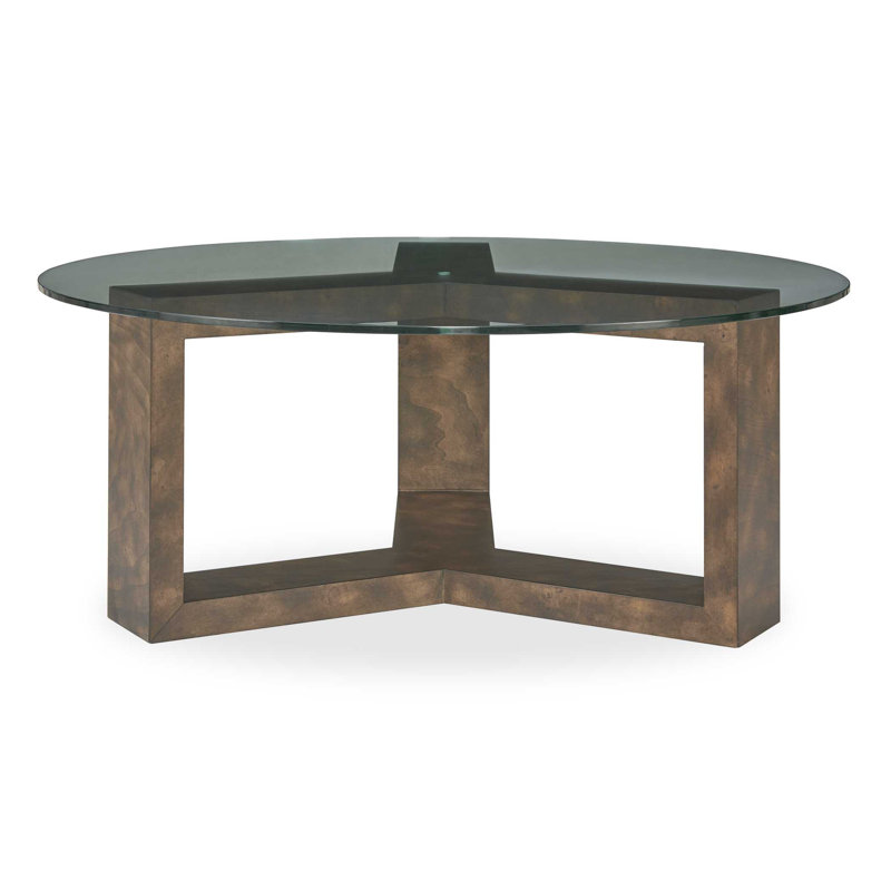 Uttermost Ignis Round Glass Coffee Table
