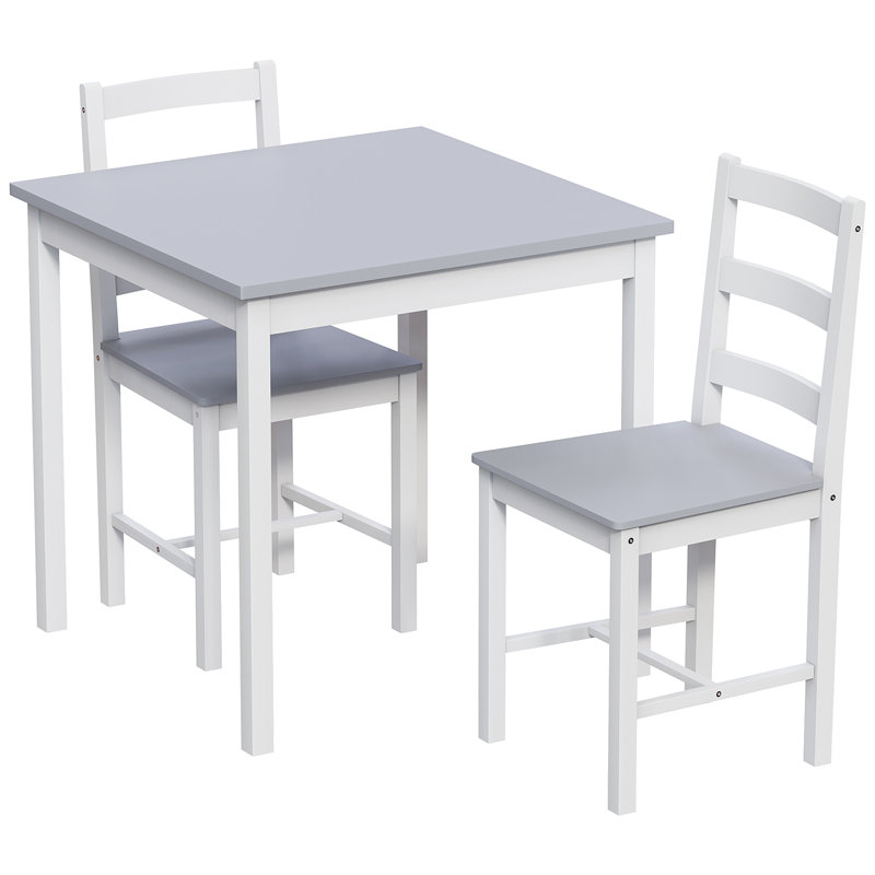 Roseleaf 2 -Person Solid Wood Dining Set