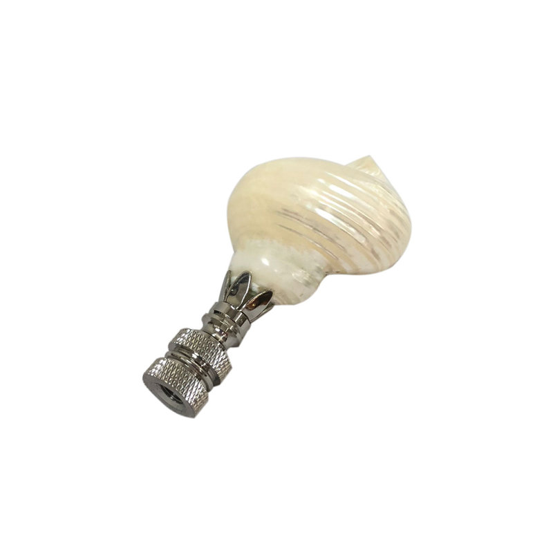 Faiteau de lampe en coquillage naturel, Plaqué argent
