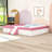 Upholstered Loft Bed Frame With Fence-1116620256