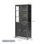 Vitrine industrielle en métal avec éclairage à DEL, vitrine en tôle pour bureau à domicile-113260291
