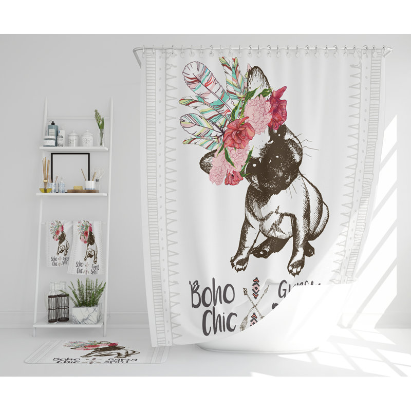 Natorian Polyester Shower Curtain Set