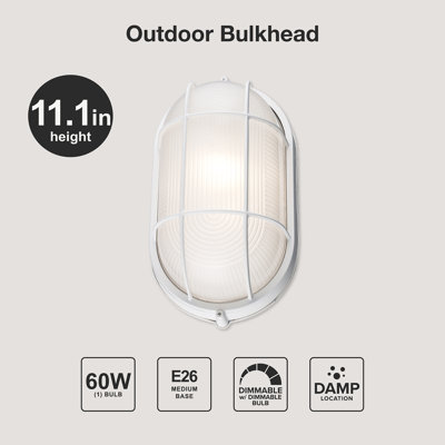 Alwigh 1 - Bulb Outdoor Bulkhead Light