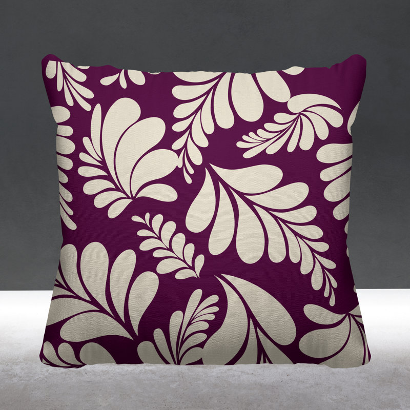 Coussin décoratif intérieur / extérieur Legolas, L 15 po x H 15 po, Mauve
