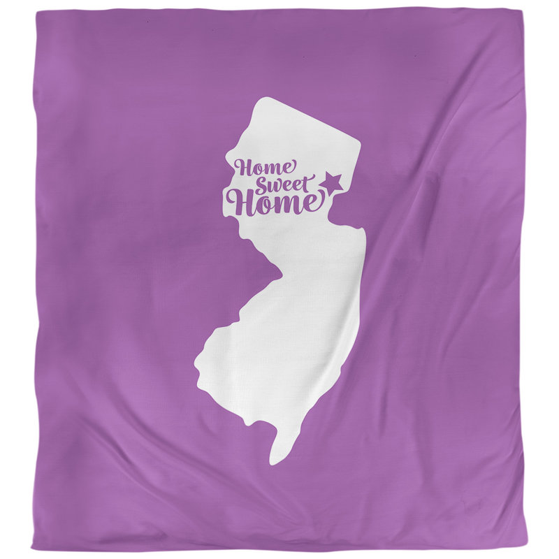 Housse de couette newark doux, Housse de couette pour lit simple, Violet, Microfibre