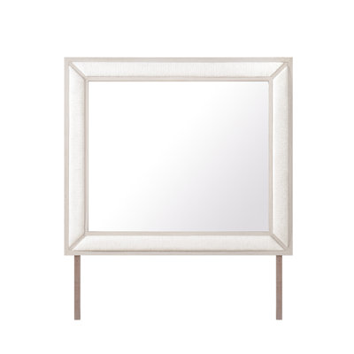 Ciara Beige Upholstered Mirror