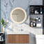 Meuble-lavabo de salle de bain moderne avec évier flottant, grain de bois durable