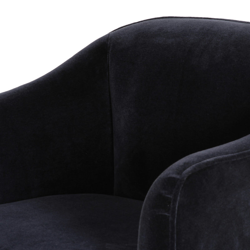 Sully Chair in Surrey Moss, Monte Navy Velvet