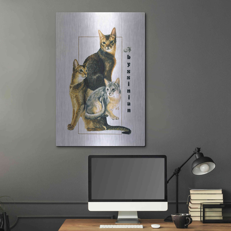 Abyssinien par Barbara Keith - reproduction sur métal, L 24 po x H 36 po x P 0,13 po