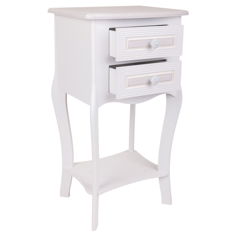 Benham 38cm W Manufactured Wood Bedside Table