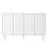 Shoe Cabinet with 4 Fluted Doors and Adjustable Shelves