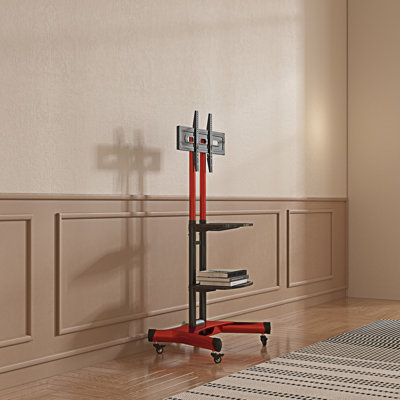 Universal Swivel TV Stand Height Adjustable Table Top