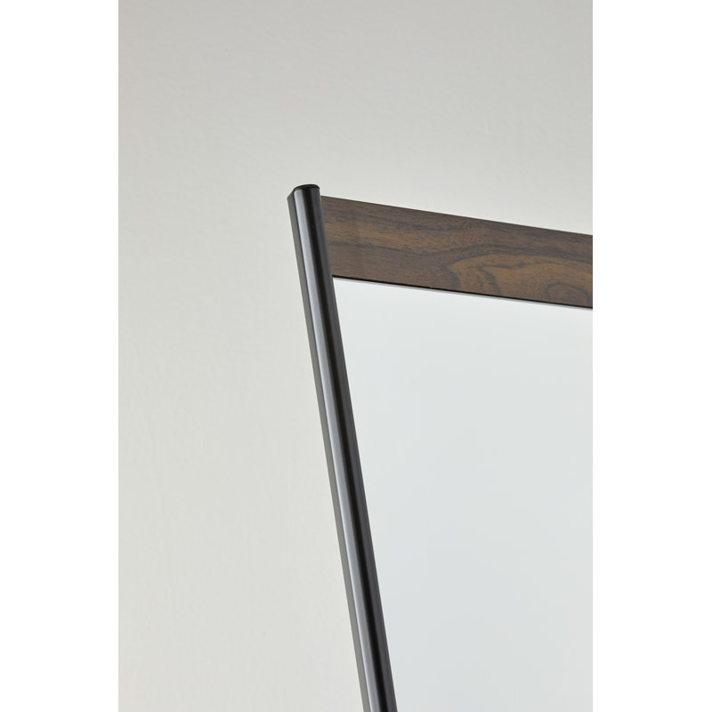 Miroir pleine longueur Morrell, Noyer / Noir