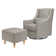Toco Swivel Glider with Ottoman Set