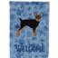 Caniche en polyester à 2 côtés 40 x 28 po standard welcome drapeau maison-957493005