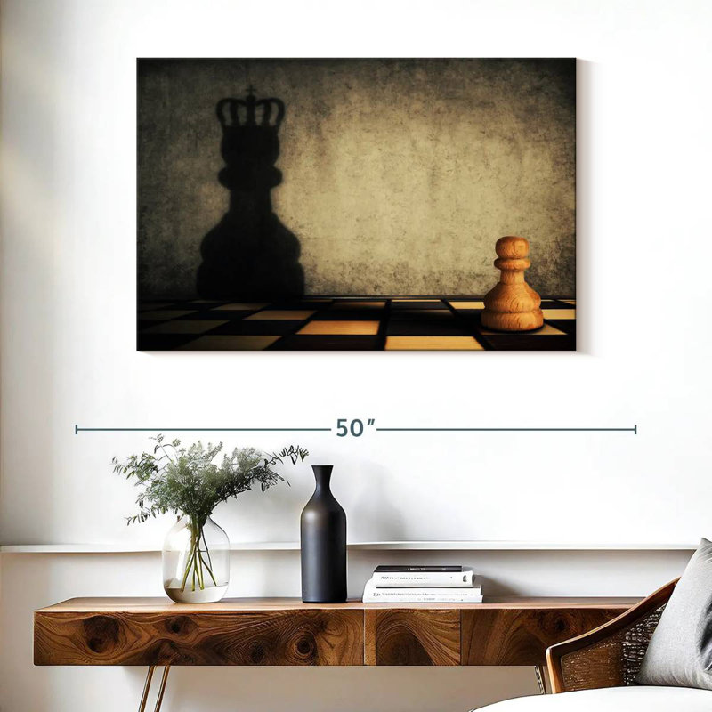 Senne Chess Pion King, H 26 po x l 39 po