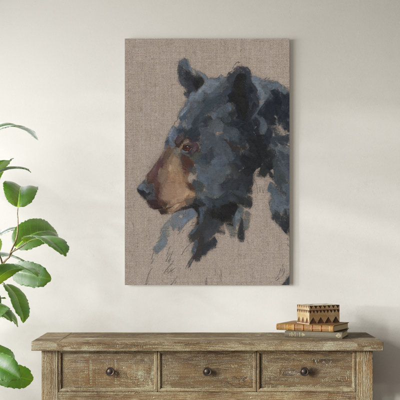 Big Bear IV, H 48 po x l 32 po x P 1,25 po, Toile tendue, Non